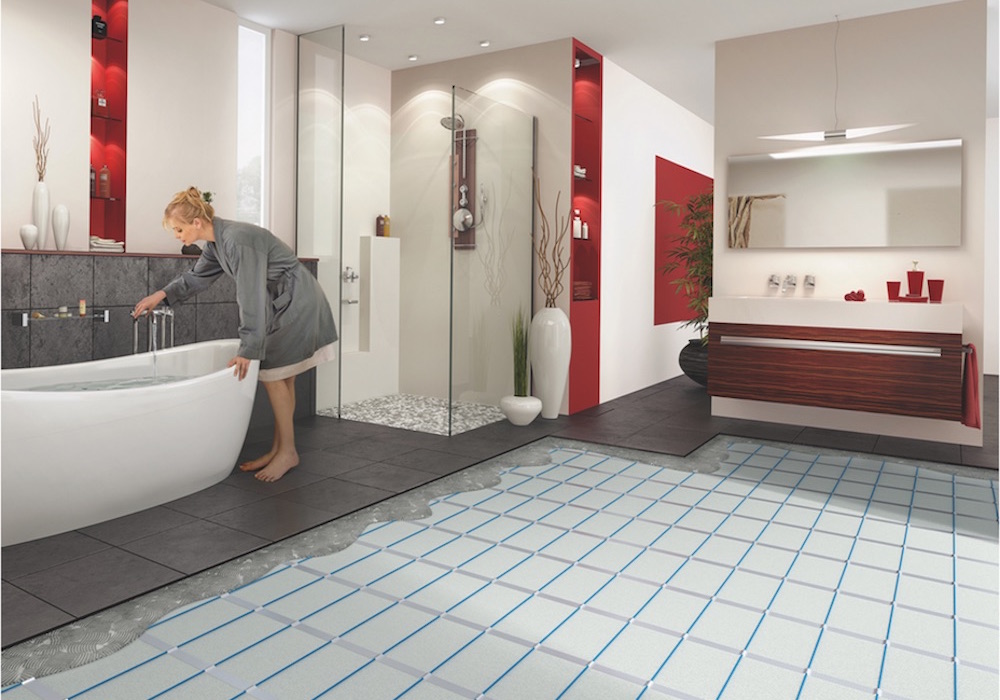 Bathroom discount underfloor heating